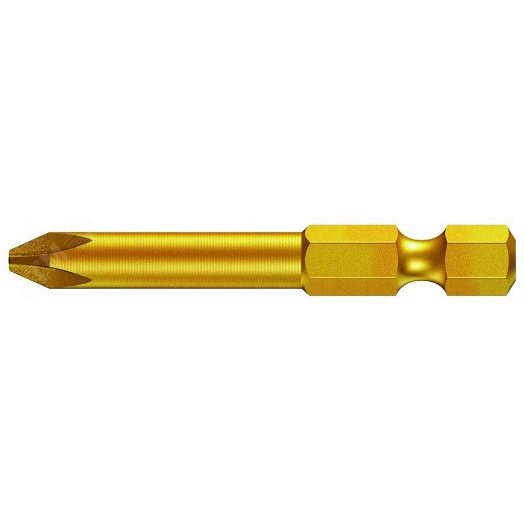 Бита 851/4 ADC PH алмазное покрытие заостренные грани наконечника хвостовик 1/4 E 6.3 PH 3 x 50 мм