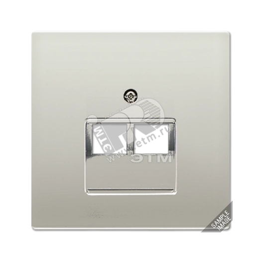 Крышка для двойной телефонной и компьютерной розетки UAE  золото