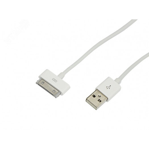 Кабель USB для iPhone 4, 4S 30 pin Кабель 1 м белый