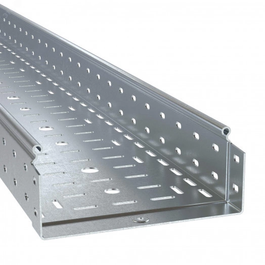 Лоток перфорированный 80х80х3000, 2,0 мм, цинк-ламельный