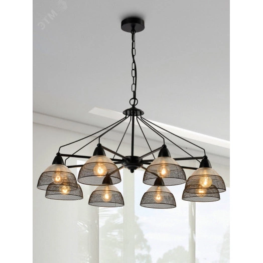 Люстра  Rivoli Avda 5060-208 8 х E14 40 Вт лофт - кантри