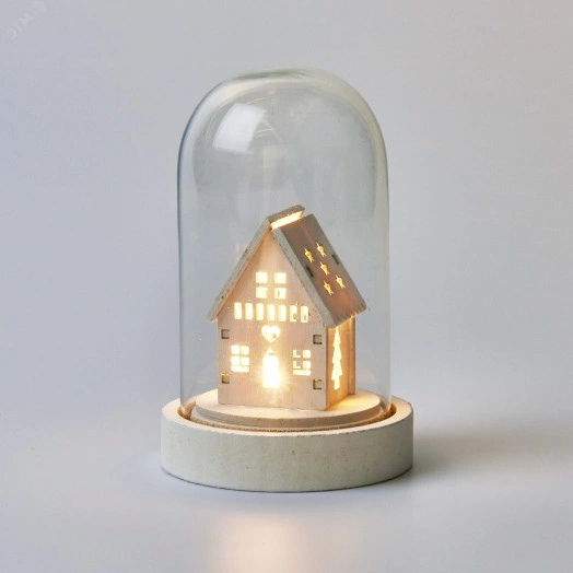 Фигура светодиодная Рождество3 на батарейках CR2032 (в/к) 1 светодиод ULD-F030 WARM WHITE XMAS3 Теплый белый свет