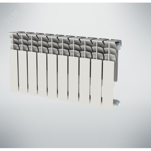 Радиатор алюминиевый секционный 350/100/10 боковое подключение