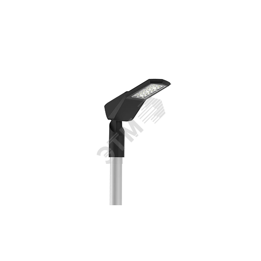 Светильник светодиодный уличный Levante Road 25 Вт кронштейн 48мм 4000К черный RAL9005 муар Вартон