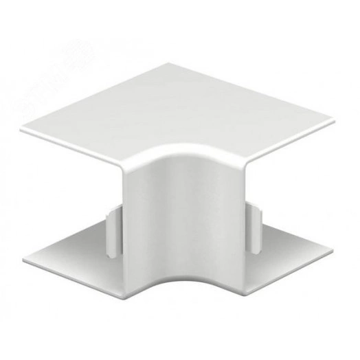 Крышка внутреннего угла кабельного канала WDK 40x40 мм (ПВХ, светло-серый)