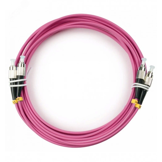 Шнур оптический duplex 7м FC-FC 50/125 mm OM4 LSZH FOP-50-OM4-FC-FC-7m