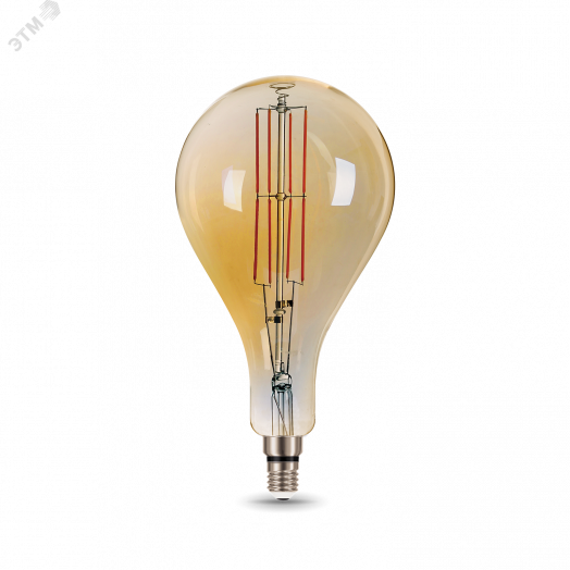 Лампа светодиодная LED 8 Вт 780 Лм 2400К теплая Е27 А160 golden straight Filament Gauss