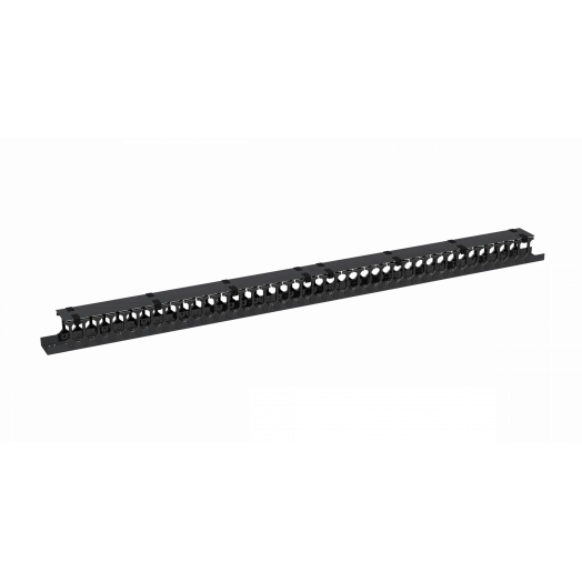 Органайзер кабельный вертикальный 42U с крышкой,  черный