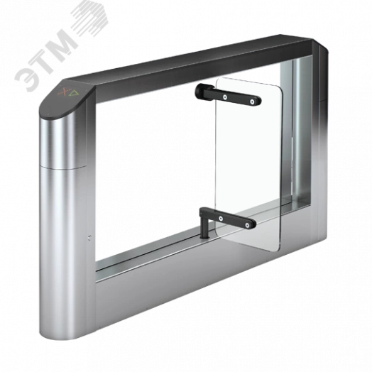 Турникет тумбовый моторизованный, крайний элемент с шириной прохода 660 мм и встроенным считыватель EM-Marine