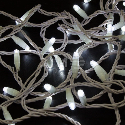 Гирлянда профессиональная Нить 10м, постоянное свечение, белый ПВХ, 230В, цвет: Белый