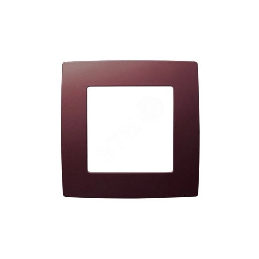 Рамка на 1 пост, Эра12, бордо, 12-5001-25
