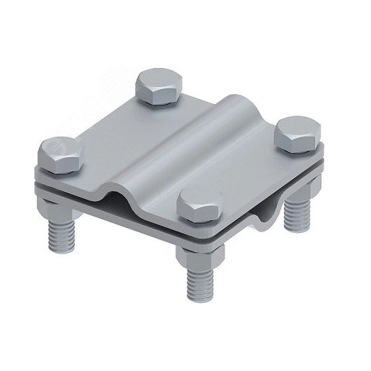 Соединитель крестовой 65х65 для параллельного, крестового и Т-образного соединения прутка диаметром 6-10 мм. Без разделительной пластины. Монтаж с помощью 4 винтов с шестигранной головкой M8 x 25 и 4 шестигранных гаек M8. Материал - горячеоцинко