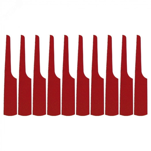 Комплект сменных пилок для лобзиков, 32 зуба, Bi-metal, 10 шт