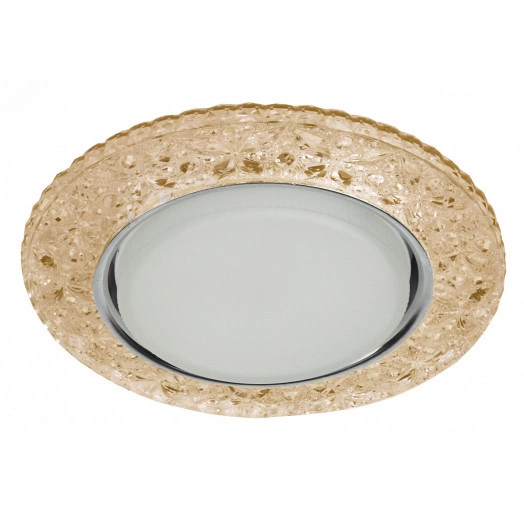 DK LD25 CHP/WH Точечные светильники ЭРА декор cо светодиодной подсветкой Gx53, шампань