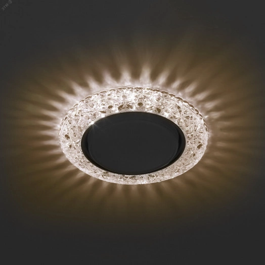 DK LD25 CHP/WH Точечные светильники ЭРА декор cо светодиодной подсветкой Gx53, шампань