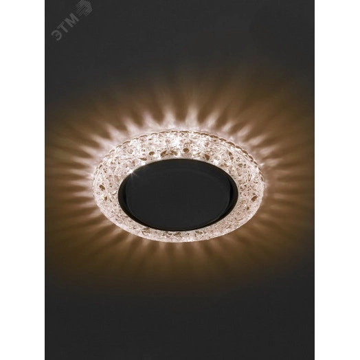 DK LD25 CHP/WH Точечные светильники ЭРА декор cо светодиодной подсветкой Gx53, шампань
