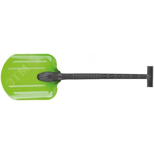 Лопата автомобильная стальная, морозостойкий пластиковый черенок 195х260x700 мм