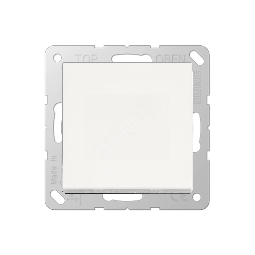 Выключатель одноклавишный, однополюсный 10АХ, 250В АС, белый