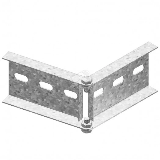 Шарнир горизонтальный, высота - 120 мм, ширина - 25 мм, длина - 330 мм, кратность - 1шт, SZ - Оцинкованная сталь (методом Sendzimir)