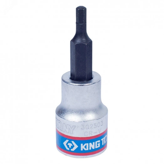 Насадка (бита) торцевая 3/8', HEX, 3 мм, L = 50 мм