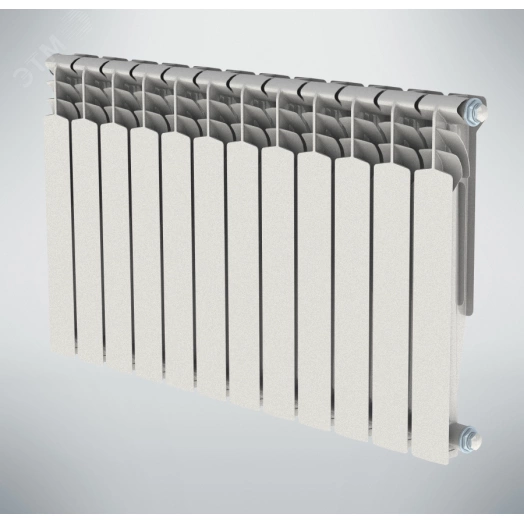 Радиатор алюминиевый секционный 500/100/4 боковое подключение