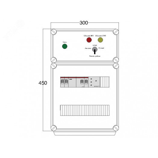 Щит управления электрообогревом DEVIbox HS 1x1700 D316 (в комплекте с терморегулятором и датчиком температуры)