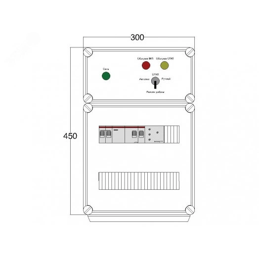 Щит управления электрообогревом DEVIbox HS 1x1700 D316 (в комплекте с терморегулятором и датчиком температуры)