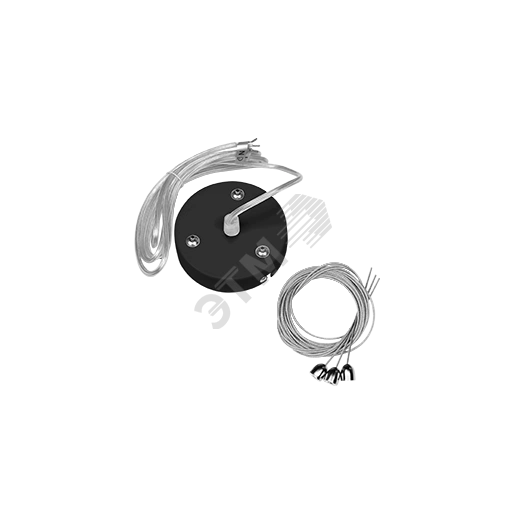 Комплект для подвеса светильника NIMBUS 25W черный, длина троса 1,5 м ВАРТОН