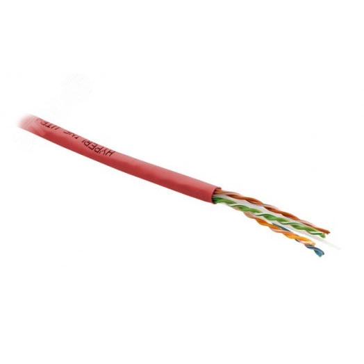 Кабель витая пара UUTP4-C6-S23-IN-PVC-RD-305 (305 м) неэкран U/UTP
