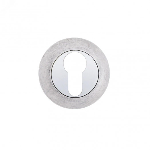 Накладка декоративная (комплект) под цилиндровый механизм замка, АЛЛЮР АРТ ET-R1 AS (32122) состаренное серебро