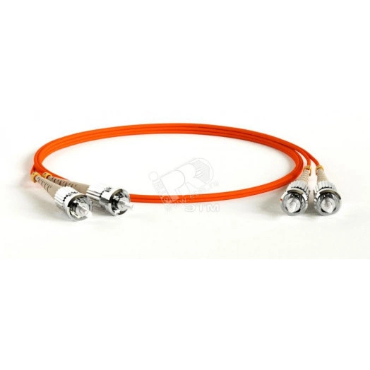 Патч-корд волоконно-оптический (шнур) MM 50/125 ST-ST 2мм duplex LSZH (2м)