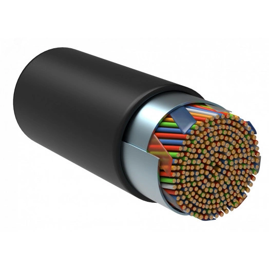 Витая пара F/UTP кат.5E 10х2х24AWG solid LDPE 305м черный ITK