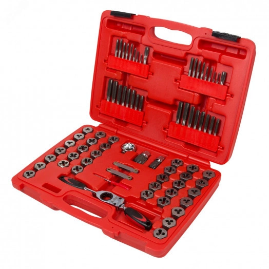 Набор метчиков и плашек SK-5 M3-M12 1/8'-1/2' кейс 75 предметов