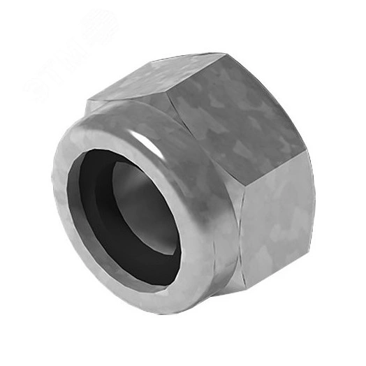 Гайка М10 ГОСТ 7040 самоконтрящаяся, класс прочности 8, гальван. цинк