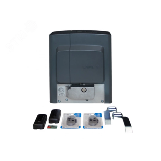 Комплект автоматики для откатных ворот на основе привода BKS12AGS (встроенный блок управления ZBKN, радиоуправление, фотоэлементы)