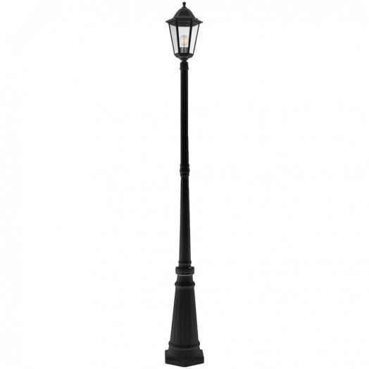 Светильник НТУ-100w столб-2.1м Е27 IP44 черный