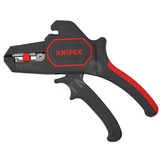 Стриппер автоматический зачистка 02-6мм (AWG 24-10) резка - кабеля 25мм L=195мм рукоятки с зоной мягкого пластика для надежного хвата блистер