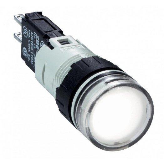 Лампа сигн.круглая белая