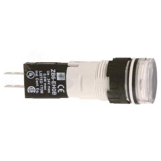 Лампа сигн.круглая белая