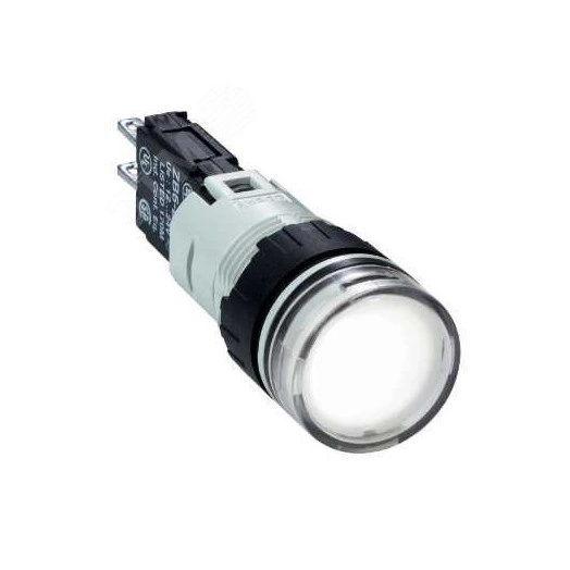 Лампа сигн.круглая белая