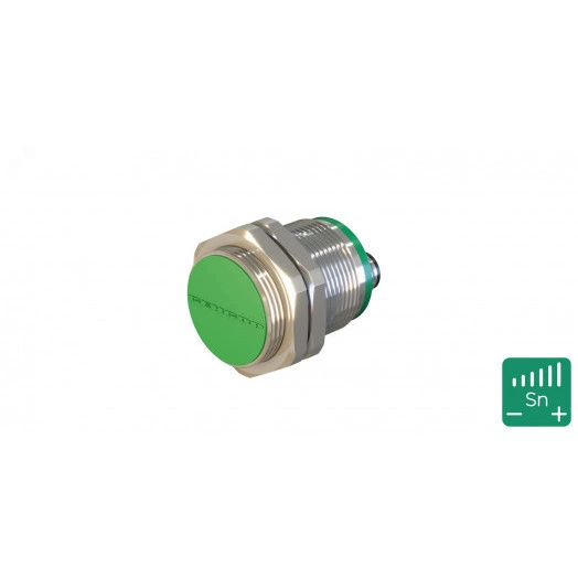 Датчик индуктивный с увеличенным расстоянием срабатывания ВБИ-М30-34Р-1123-СА.51 Расстояние срабатывания Sn: 15 мм Частота переключения: 100 Гц Материал корпуса: Латунь никелированная Диаметром 30 мм IP67 Разъем М12