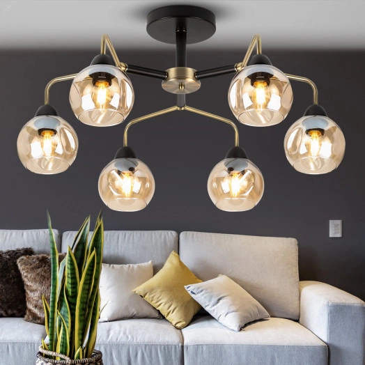 Люстра  Rivoli Isa 3110-306 6 * Е27 60 Вт модерн