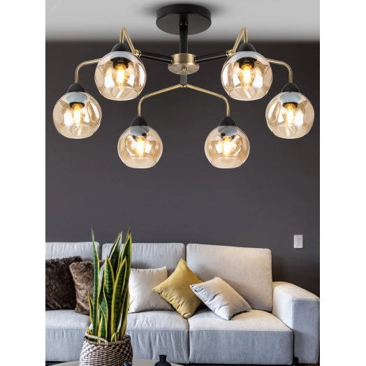 Люстра  Rivoli Isa 3110-306 6 * Е27 60 Вт модерн