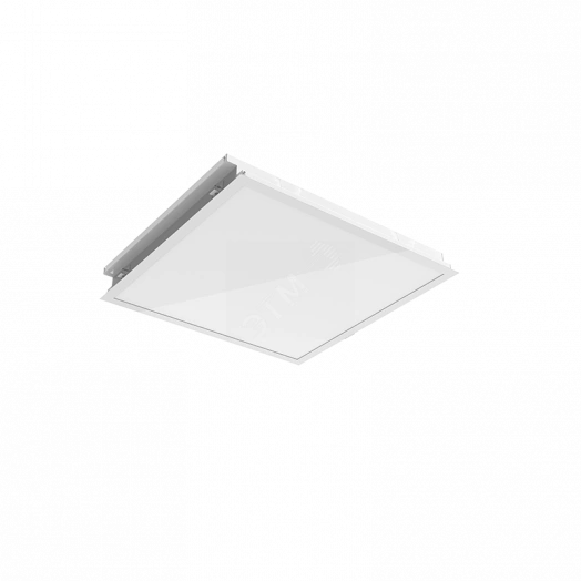 Светильник светодиодный ДВО для гипсокартонных потолков 570*570*65мм 27Вт 6500К с функцией аварийного освещения без рассеивателя