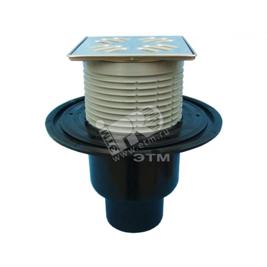 Трап вертикальный HL310N-3000 для внутренних помещений с решеткой из нержавеющей стали