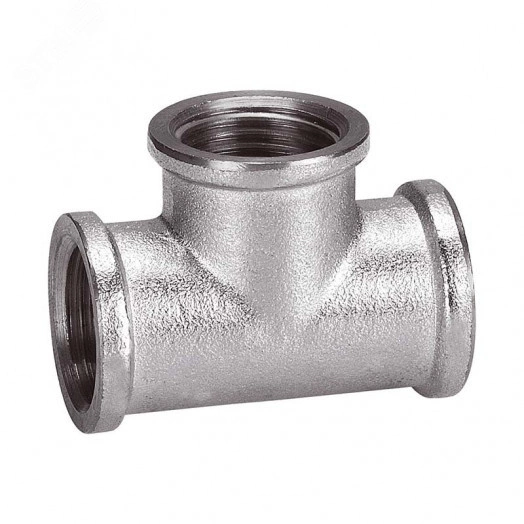 Тройник ВВВ 3/4'х1/2'х3/4' переходной, никелированный