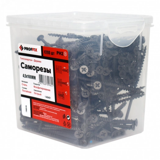 Саморез СГД 4,5х100 усиленный  (TWN) (200 шт) - контейнерTech-KREP PRO