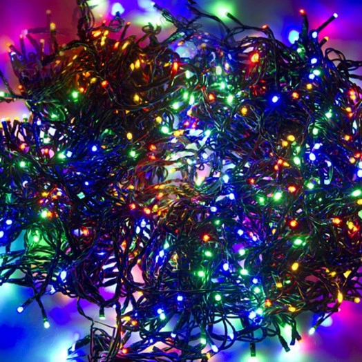 Гирлянда профессиональная LED ClipLight 2х4В 3 нити по 20 метров мульти