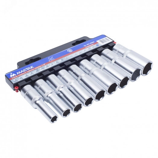 Набор торцевых глубоких головок 1/2' 10-22 мм 9 предметов