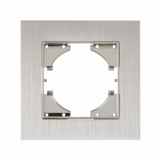 UGRA рамка 1-местная, алюминий,  серебро.